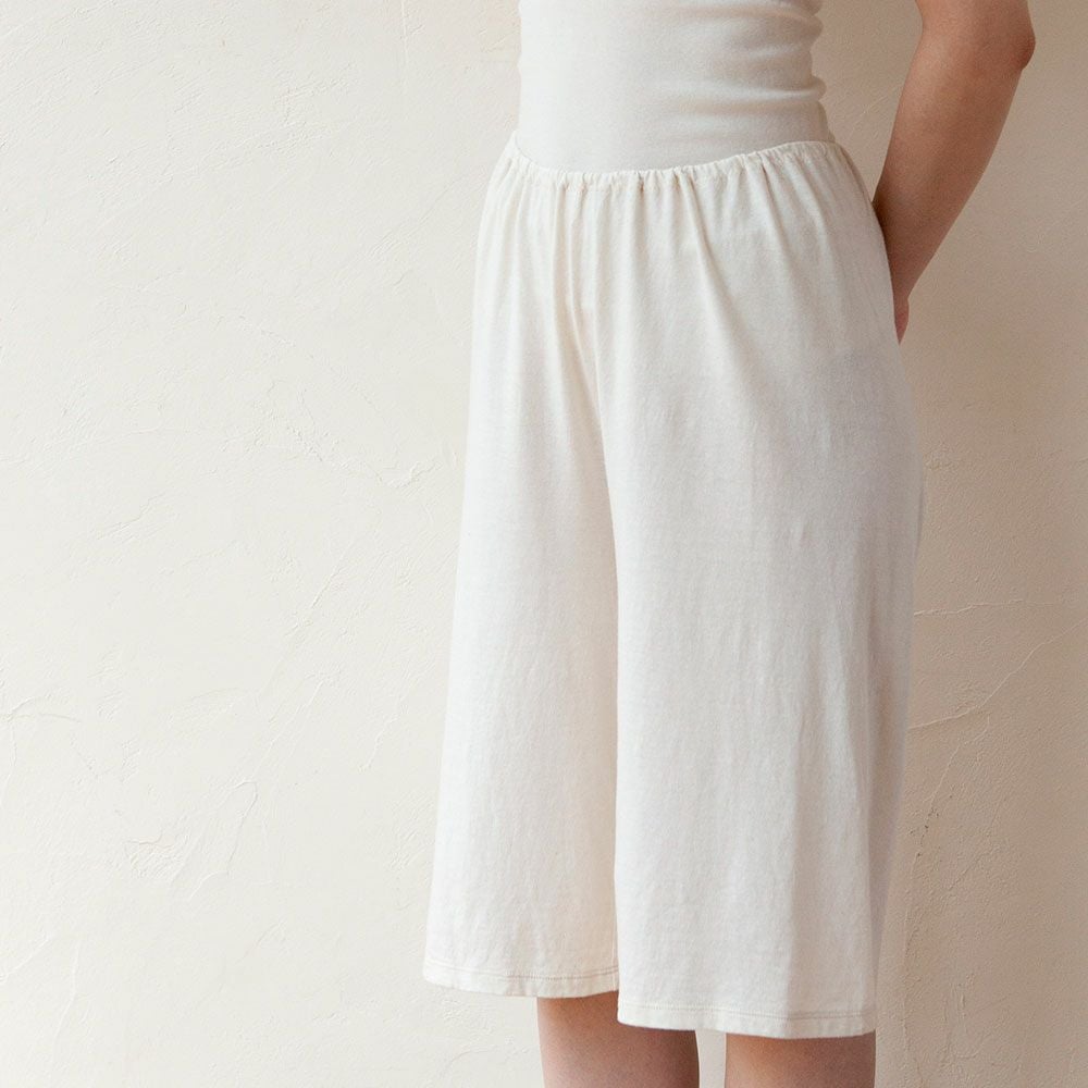 期間限定15%OFF】ペチコートパンツ ［薄手天竺/きなり