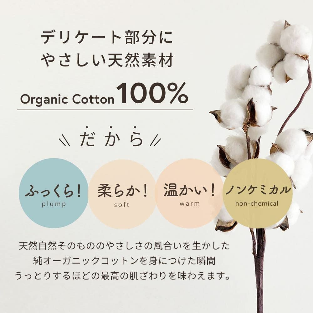 布ナプキン昼用 レギュラー ボーダー柄　オーガニックコットン　メイドインアース