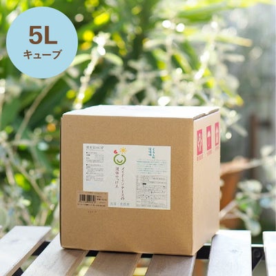 メイド・イン・アースの液体せっけん【詰替え用キューブ5L】　洗濯・食器・掃除用　ココヤシ洗剤