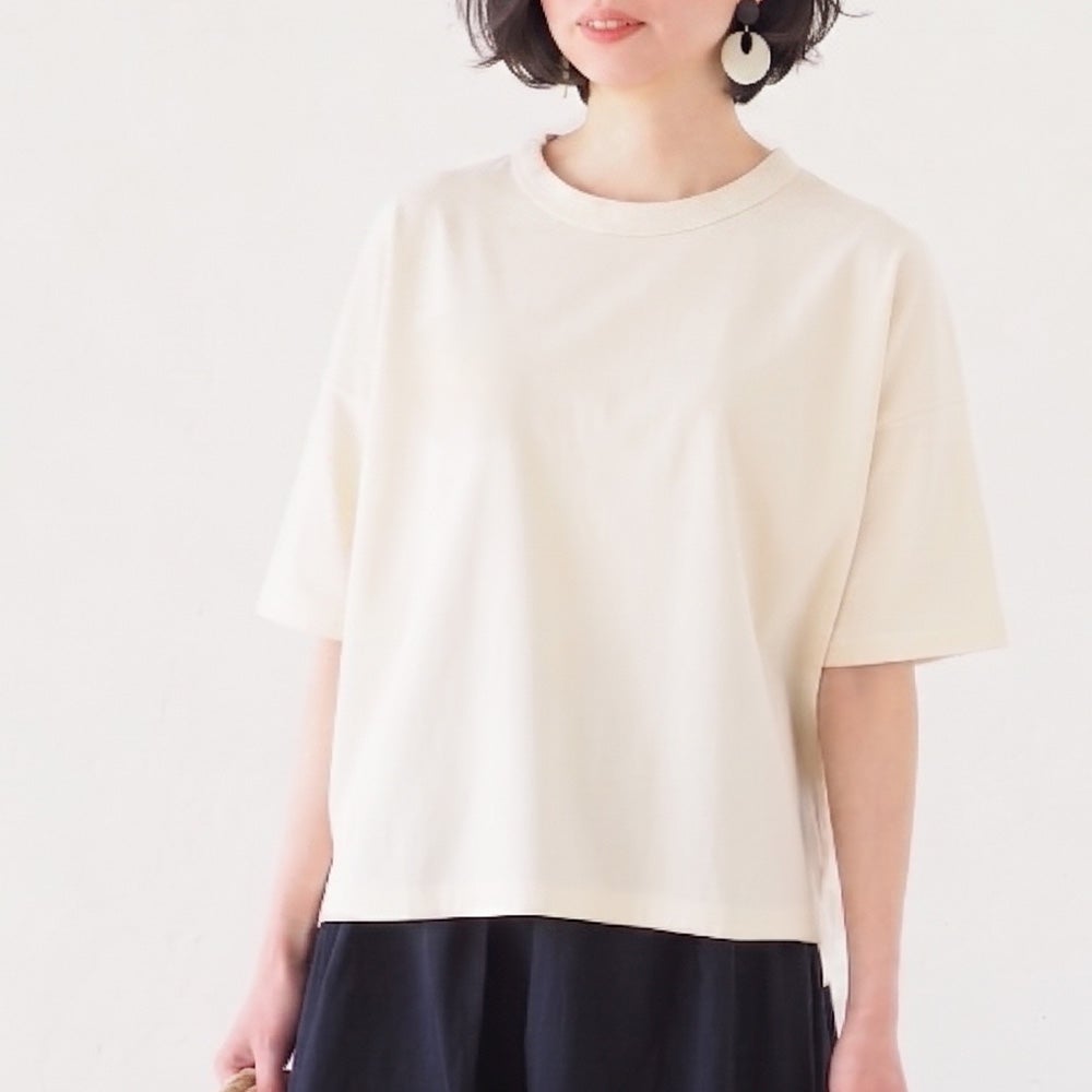 メイドインアースのTシャツ【和棉プラス／きなり】 | オーガニック