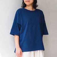 天然藍　メイドインアースのＴシャツ　オーガニックコットン