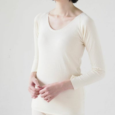 ソフト接結ロングスリーブ　オーガニックコットン　メイドインアース