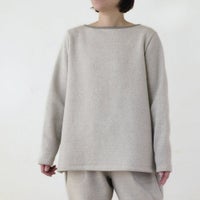 裏毛起毛プルオーバー　オーガニックコットン　メイドインアース