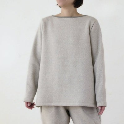 裏毛起毛プルオーバー　オーガニックコットン　メイドインアース