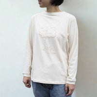 長袖ボートネックTシャツ　オーガニックコットン　メイドインアース