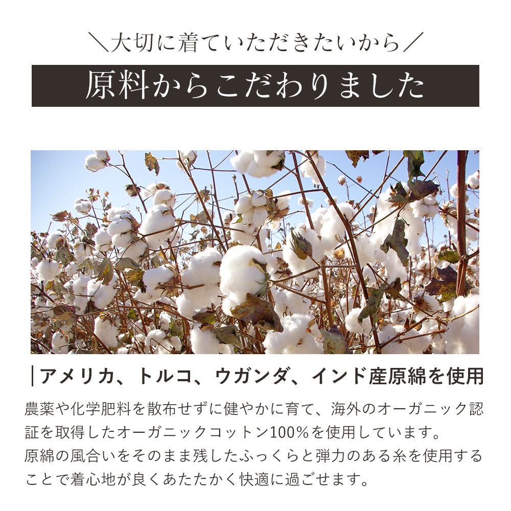 ボートネックフレンチ袖Tシャツ　メイドインアース　オーガニックコットン