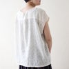 野の花刺繍のガーゼブラウス　オーガニックコットン　メイドインアース