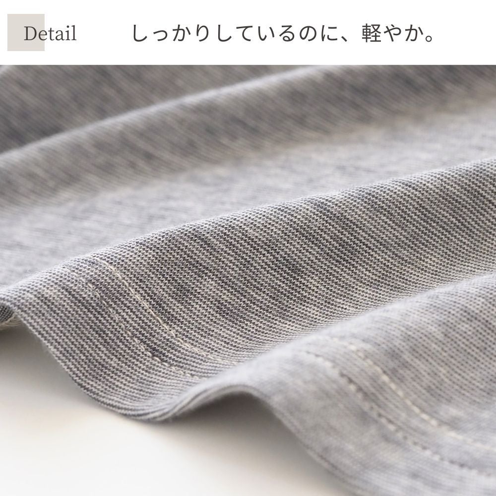 メイドインアースのTシャツ　ログウッド染　オーガニックコットン